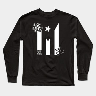 This Puerto Rico Flag with Classic Taino Symbols Long Sleeve T-Shirt